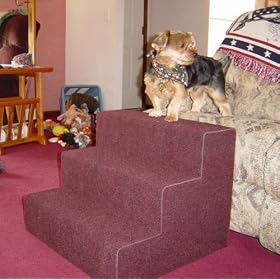 Doggie Stylz Lightweight Firm Foam Small/Medium Light Brown 3 Step--18" High