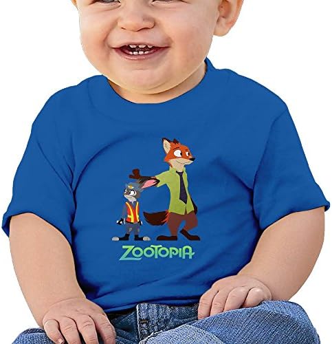 YUTIAO 6-24 Month BABY Kid's Toddler Funny Fox Nick And Rabbit Judy T-Shirt RoyalBlue 6 M