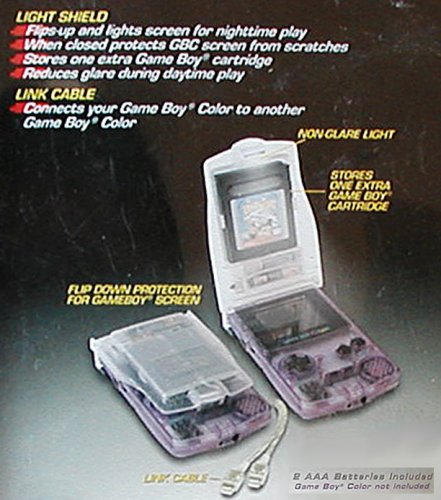 Childrens Toyshop  Toys : Limited Edition Gameboy Color Light Shield and Link Cable