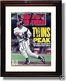 Framed Kirby Puckett Autograph Print - 10/21/1991