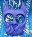 BLUE Brutus Bull Dog Self Defense Key Chain