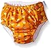 i play. Toddler Boys' Snap Reusable Absorbent Swim Diaper, Orange Sunset Geo, 4T
