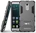 Heartly Graphic Designed Kick Stand Hard Dual Rugged Armor Hybrid Bumper Back Case Cover For Xiaomi Mi Redmi Note 3 - Metal Grey RS.320.00