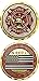 Fire Department Thin Red Line Challenge Coin