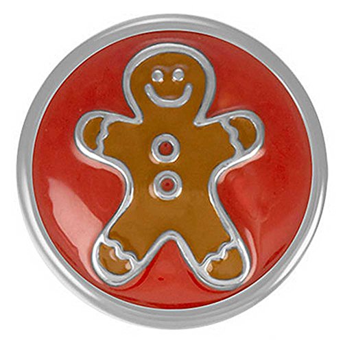 Ginger Snaps GINGERBREAD MAN SN19-05 Interchangeable Jewelry Snap Accessory