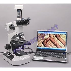 Metallurgical Trinocular Microscope 40x~1600x with 3MP USB2.0 Camera by EM Scopes