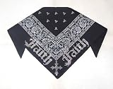 Crystal Rhinestone Faith Cross Black Bandana Headband