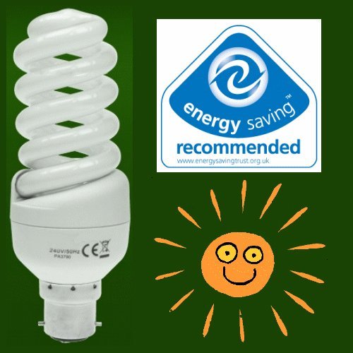 iBoutique 30W Bayonet Daylight Energy Saving Light Bulb - Great For SAD Sufferers, Snooker, Pool, Hobbies, Crafts, Photography / Actual equivalent output: 150 watts.