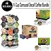 Nifty 28 K-Cup Carousel Green Mountain French Roast Decaf Coffee K-Cup Bundle