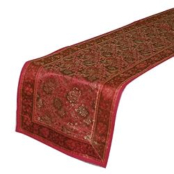 Handmade Silk Brocades Table Runner from India