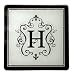 Monogram Glass Trivet H