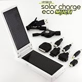 太陽光小型充電器ソーラーチャージeco マルチコネクタタイプ(ホワイト)【Galaxy S2/MEDIAS WP/Xperia arc/MEDIAS/REGZA Phone/LYNX 3D/IS03/IS05対応】【自社開発・直販で安心】
