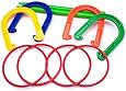 Plastic Horseshoe and Ring Toss Game Set (2 in 1) by K-Roo Sports