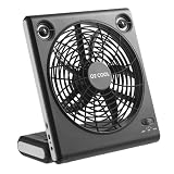 Portable PLUS Indoor Outdoor Fan with MP3 iPod Speakers