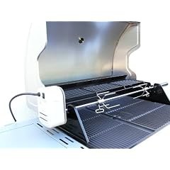 Praktischer Grill Drehspie� - pflegeleicht, verstellbar, mit Elektro-Motor, 220 Volt