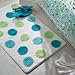 InterDesign Glee Bath Rug, 34-Inch by 21-Inch, Rain Dot