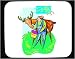 Mouse Pad with bucket, feeding, moose, pet