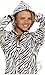 Footed Pajamas - Zebra Stripes Adult Hoodie Fleece