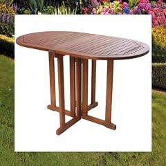 Balkontisch Klapptisch ovaler Tisch Gartentisch Holztisch BALTIMORE Eukalyptusholz FSC
