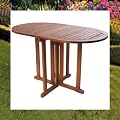 Balkontisch Klapptisch ovaler Tisch Gartentisch Holztisch BALTIMORE Eukalyptusholz FSC