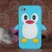 Blue Penguin Silicone Soft Case Cover For iPhone 4 4G 4S