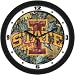 Iowa State University Cyclones Glass Wall Clock