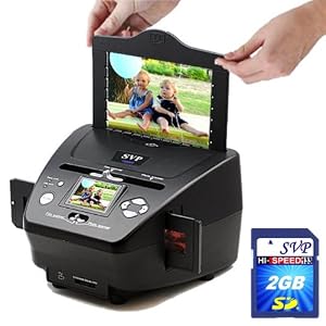 NEW! 3-in-1 Digital Photo Negative Films Slides Scanner with built-in 2.4 LCD Screen with FREE 2GB... by 