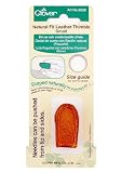UPC 051221506574 product image for Clover Natural Fit Leather Thimble, Small | upcitemdb.com