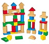 Tabletop Hardwood Building Blocks - 50-Piece Set