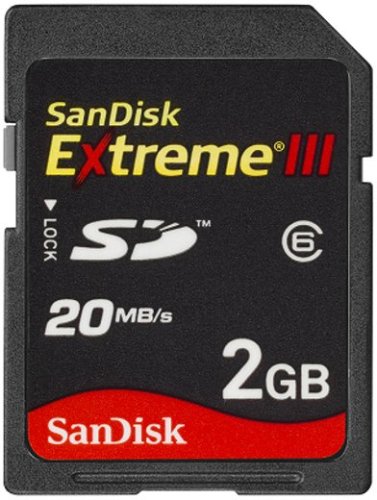 サンディスク SDカード ExtremeIII 2GB SDSDX3-002G-J21