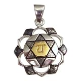 Sterling Silver Anahata Heart Chakra Pendant Necklace Jewelry