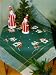Stickdecke - MITTELDECKE ca. 85x85cm - 123-6295 - Weihnachten mit Schneemänner