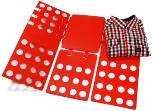 Magic Adjustable Clothes Shirts Folder Board,green,red,gray,blue,four Colors. (Red)