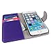 iPhone 6 Case, BUDDIBOX [Wallet Case] Premium PU Leather Wallet Case with [Kickstand] Card Holder and ID Slot for Apple iPhone 6, (Purple with Pink)