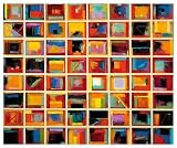 64 Abstract Paintings by Collins. Art Print Poster 50 inches width by 42.5 inches height. Highest Quality Art Poster Print