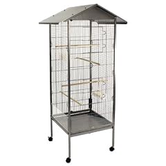 BD006 Vogelvoliere Vogelk�fig Zimmervoliere anthrazit