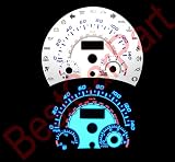 98-04 Volkswagen Beetle WHITE REVERS GLOW GAUGES