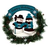 San Jose Sharks Team Snowman Wreath