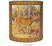 DEER whitetail WASTE BASKET trash HUNT cabin HOME DECOR
