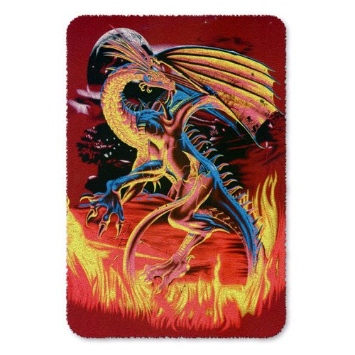 Dragon Mink Plush Blanket Dragon Blanket Dragon Queen Size Mink