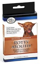 Four Paws Potty Mouth Dog Coprophagia Prevention Chewable Tablets, 120 Count
