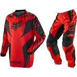 Fox Racing HC-180 Race Youth Boys Off-Road/Dirt Bike Motorcycle Combo Jersey & Pants - Red / Medium/Size 24