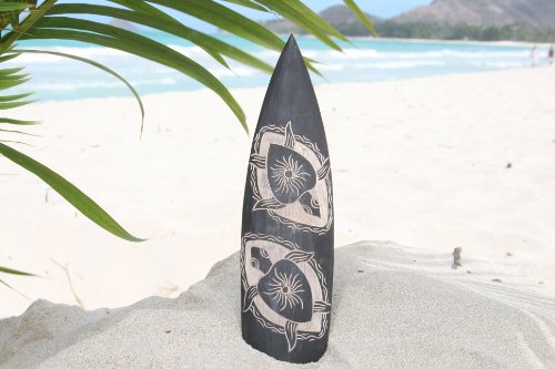 Image #1 of WOODEN SURFBOARD W CARVED