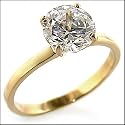 Jewelry - 2 Carat Clear CZ Gold Tone Ring