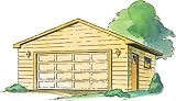 2 Car Garage With Gable Roof Construction Plan