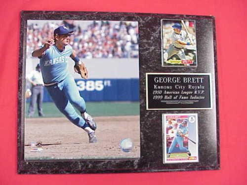Royals George Brett 2 Card Collector Plaque