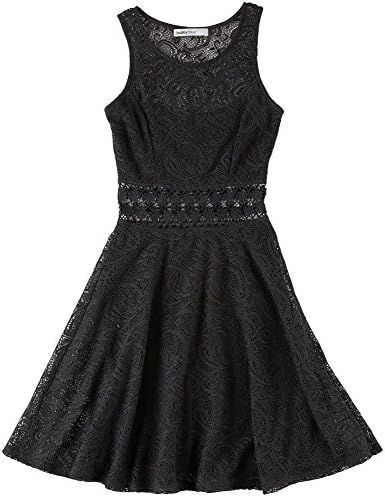 Bailey Blue Juniors Lace Dress Medium Black