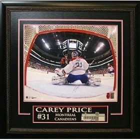 Carey Price Signed 16X20 Etched Mat - Netcam-H