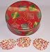 Gourmet Food : Scott's Cakes 1 lb. White Chocolate Covered Pretzel with Rainbow Jimmies in a Christmas Present Tin