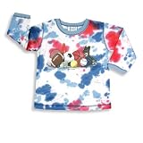 Mis Tee V-Us - Boys Long Sleeve Tie Dyed Top, Blue, Red